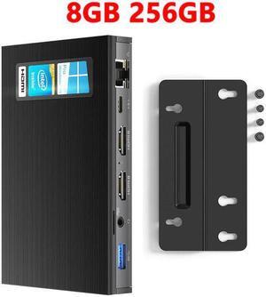 Fanless Mini PC 4K Windows 10 Pro  J4125 Quad Core Computer 8GB RAM 128GB SSD 2.4G 5G Wifi 1000M LAN Portable Mini PC