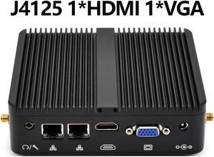 Pc Gamer  Celeron J4125 4 Cores 4 Threads 2.7GHz Pocket Mini Pc Support WOL RTC PXE Boot Industrial Fanless Computer