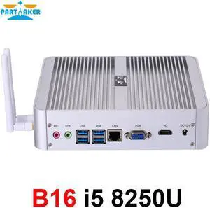 Core i7 8565U/7560U i5 8250U/7260U DDR4 Gaming Mini PC Windows 10 HTPC Desktop Computer linux  UHD620 DP HDMI wifi