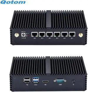 DIY Home Office Factory Router Firewall Running 24/7  Mini PC 6 LAN Core i5-6200U/7200U Processor Onboard