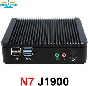 N7 Pure aluminum fanless Nano itx J1900 cheapest mini pc for office