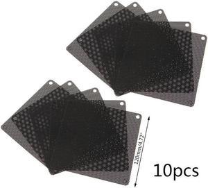 10PCS 120MM PVC Fan Dust Filter PC Dustproof Case Cuttable Computer Mesh Cover Black