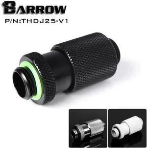White Black Silver G1/4" Male to Male Rotary Connectors / Extender (25.5-34.5mm) PC water cooling system THDJ25-V1