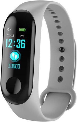 M3C 0.96" Touch Screen Waterproof Smart Bracelet Blood Pressure Monitor Fitness Watch Mi Band