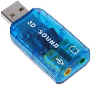 6pcs/lot New USB 2.0 Interface 5.1 Stereo Audio Sound Card Adaptor for PC Drop Shipping