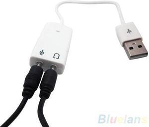 Audio Adapter  to Jack 3.5mm Earphone Micphone  Sound Card Virtual 7.1 3D External for Laptop PC Sound Card