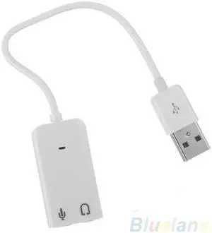 sound card HOT External  2.0 3D Virtual 7.1 Channel Audio Sound Card Adapter for PC Desktop mesa de sonido