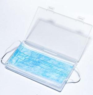 Transparent Disposable Face Mask Maintenance Tool Storage Box Small Items Watch Box Container Case