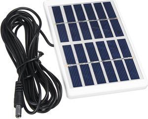 1.2W 6V Mini Portable Polycrystalline Solar Panel with Plastic Frame + 5521 DC Interface Cable