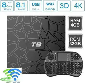 2018 T9 tv box android 8.1 WIFI 4GB 64GB TV Box Bluetooth 4.0 RK3328 Quad Core 4G 32G Smart tv box Set Top android 8.1 Box 5G 2018 T9 tv box android 8.1 WIFI 4GB 64GB TV Box Bluetooth 4.0 RK3328 Quad Core 4G 32G Smart tv box Set Top android 8.1 Box 5G