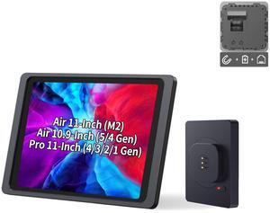 EMONITA Magnetic Wall Mount with Charging Case A9 for iPad Air 11-Inch (M2), iPad Pro 11-Inch, iPad Air 10.9-Inch. PoE and DC up to 18W Quick Charge, Strong Magnets, 360 Rotation