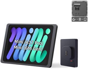 EMONITA Magnetic Wall Mount with Charging Case A6 for iPad Mini (A17 Pro, A15 Bionic) 8.3-Inch. PoE and DC up to 18W Quick Charge, Strong Magnets, 360 Rotation