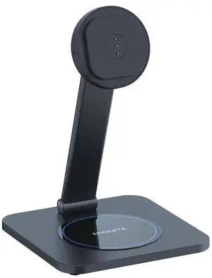EMONITA Foldable Magnetic iPad Desktop Stand Base (Stand Only, Case Not Included) - Fast Charging, 360° Rotation & 90° Tilt (Black) EMONITA Foldable Magnetic iPad Desktop Stand Base (Stand Only, Case Not Included) - Fast Charging, 360° Rotation & 90° Tilt (Black)