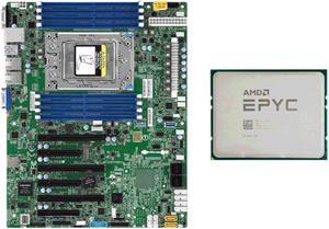 Supermicro H11SSL-i Motherboard Mainboard 8 DIMMs with AMD EPYC 7401P Server Processors CPU 1P 24 Cores 48 Threads 2GHz 64MB DDR4 170W Up to 3.0GHz All Core Boost Speed 2.8GHz