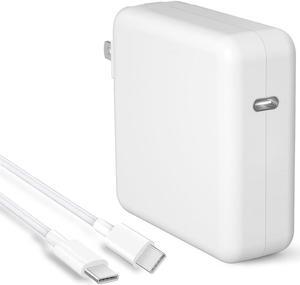 109W Mac Book Pro Charger - Fast USB C Power Adapter Compatible for MacBook Pro 16 15 13in, MacBook Air 13in, 2021 2020 2019 2018, Fit for USB C & Type C Devices, Include 6.6ft USB C to USB C Cable