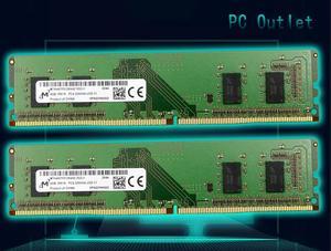 8GB (2X4GB) Micron MTA4ATF51264AZ-3G2J1 DDR4-3200 UDIMM CP3-25600 CL22 Desktop Memory 288PIN RAM