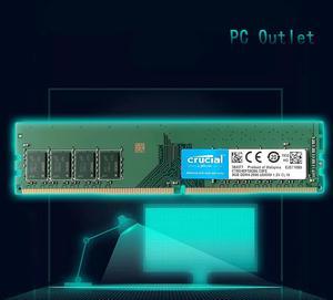 Crucial 8GB DDR4 UDIMM 2666MHz CL19 PC-21300  Single Rank Desktop Memory RAM  CT8G4DFS8266.C8FE