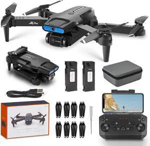 Foldable RC Drone with 1080P HDR Dual Camera, RGB LED Lights, Detachable Protective Frame, 2 Modular Batteries, One Key Takeoff Return, Gesture Control Mini Quadcopter with Carry Case for Beginners Foldable RC Drone with 1080P HDR Dual Camera, RGB LED Lights, Detachable Protective Frame, 2 Modular Batteries, One Key Takeoff Return, Gesture Control Mini Quadcopter with Carry Case for Beginners
