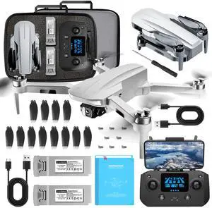 Foldable GPS Drone with 4K Dual Camera, Brushless Motor, 40 Mins Flight Time, 3900ft 5G FPV Transmission, Auto Return, Smart Flight Modes for Adults Beginners Foldable GPS Drone with 4K Dual Camera, Brushless Motor, 40 Mins Flight Time, 3900ft 5G FPV Transmission, Auto Return, Smart Flight Modes for Adults Beginners