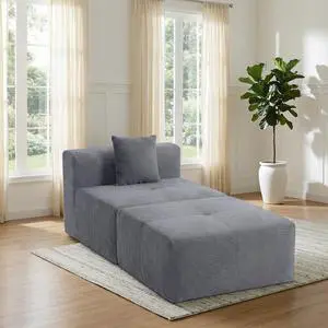 VANBOW Cloud Sectional Couch, 1 Seat Sectional Couches for Living Room, Grey Cloud Modular Sectional Sofa, Memory Foam, Extra Deep Loveseat, No Assembly,Grey VANBOW Cloud Sectional Couch, 1 Seat Sectional Couches for Living Room, Grey Cloud Modular Sectional Sofa, Memory Foam, Extra Deep Loveseat, No Assembly,Grey
