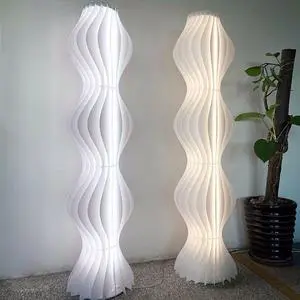 UNHO Skirt Floor Lamp Adjustable Brightness LED Energy Saving  Floor Lamp Atmosphere Pleated Stand Night Light Decor