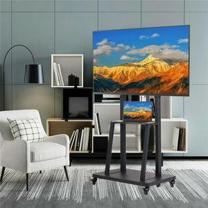 Heavy Duty TV Stand Wheels TV Bracket Rolling Floor Television Mount for 32"-80"