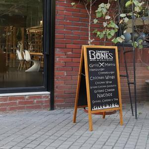Heavy Duty A-Frame Magnetic Chalkboard Sidewalk Sign  Sandwich Board for Business
