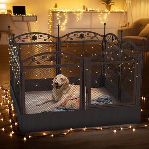 XXL Safety Dog Whelping Pen Cage Box Pet Birth Kennel w Waterproof Soft Fertility Mat