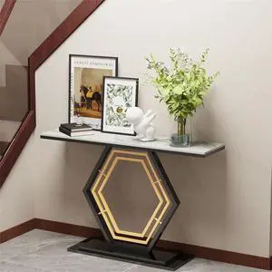 Luxury  Marble Console Table Entryway Hallway Side Table High-end Bar Table