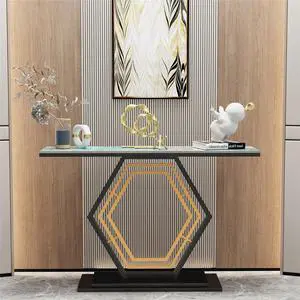 Luxury  Marble Console Table  Entryway Hallway Side Table High-end Bar Table