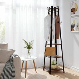 Vintage Steel Metal Clothes Rack Coat Garment Bedroom Tree Space Saving Clothes Stand