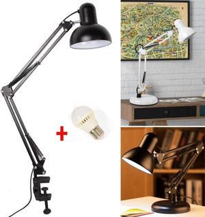 Architect Desk Lamp Swing Arm Drafting Light Flexible and Stable Work Reading Desk Lamp with Adjustable Arm and Base