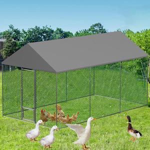 XXL Walk In Pet Chicken Run Coop Cage Chicken Rabbit Hutch Hen Ferret House Enclosure  with Cover & Gate