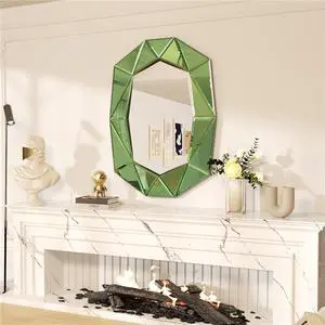Stereoscopic Wall Decorative Mirror Sophisticated Over Fireplace Accent Mirror Bathroom Mirror