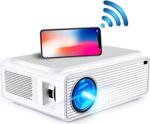Native 1080P 5G WiFi Projector with High Brightness, Easy Connect with Phone Tablet, WiFi HD Video Projector by Sinometics, 300" Display for Home Business