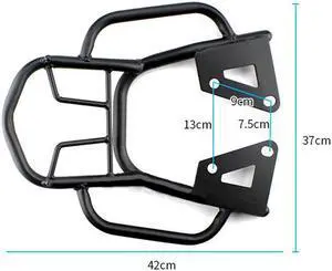 Paiying Motorcycle Scooter Bike Modified Tail Fin Luggage Rack Bracket Handle Rail Frame