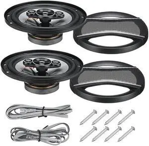 Paiying 1 Pair 6 Inch 650W Auto Car Hifi Coaxial Speaker Stereo Full Range Frequency