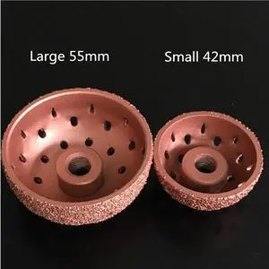 Yingshan 1pc 55mm Buffing Wheel Bowl Type Grind Ball Rasp Car Tire Repair Tool