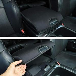 Furulu Central Console Cover Armrest Pad Black Compatible for 2010-2017 Dodge Ram 1500 2500 3500