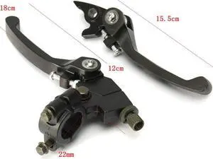 Acaigel 2 x Dirt Bike Aluminum Brake Clutch Lever Fit Standard 22mm Bars 7/8'' Handlebar