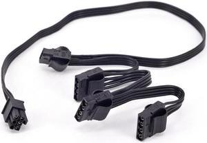 6Pin to 4 IDE cable Modular Power Supply for Corsair RM1000X RM550X 650X 750X 850X