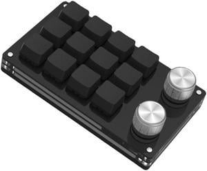 Portable Mini 12-Key Keyboard Programmable Keys Custom Shortcuts USB Mechanical Keyboard for Computer Music Plug and Play