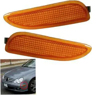 Acaigel 1 Pair LH RH Front Side Marker Lamp Bumper Turn Signal Light For Mercedes CLK 2003-2009 Acaigel 1 Pair LH RH Front Side Marker Lamp Bumper Turn Signal Light For Mercedes CLK 2003-2009