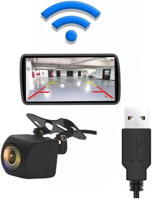 USB WiFi Wireless Car Rear View Backup Reverse Camera 170° For iPhone Android