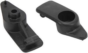 FYUU 1 Pair Black Sun Visor Clip Bracket Holder 10411051 For Chevrolet Corvette C5 97-04