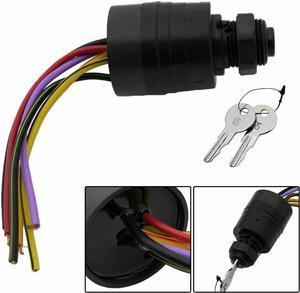 FYUU Ignition Key Switch 6 Wire For Mercury 17009A2 17009A5 Outboard MP41070