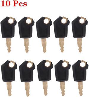 FYUU 10Pcs Heavy Equipment Keys For Caterpillar CAT 5P8500 Excavator Ignition Key