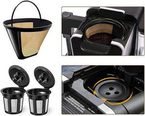 FYUU Coffee Filter for Ninja 2pcs K Cup Coffee Pods and 1pcs Coffee Maker Filter