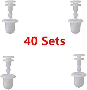 Acaigel 40 Sets Wheel Arch Fender Flare Liner Clips Fastener For Nissan Navara D22 Patrol GU