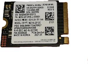 For SAMSUNG PM991a M.2 2230 SSD 512G NVMe PCIe for Microsoft Surface Pro X Surface Laptop 3